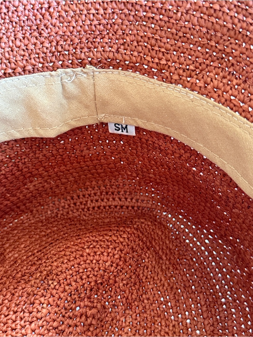 VAN PALMA Gina Straw Bucket Hat In Terra - Picture 6 of 8